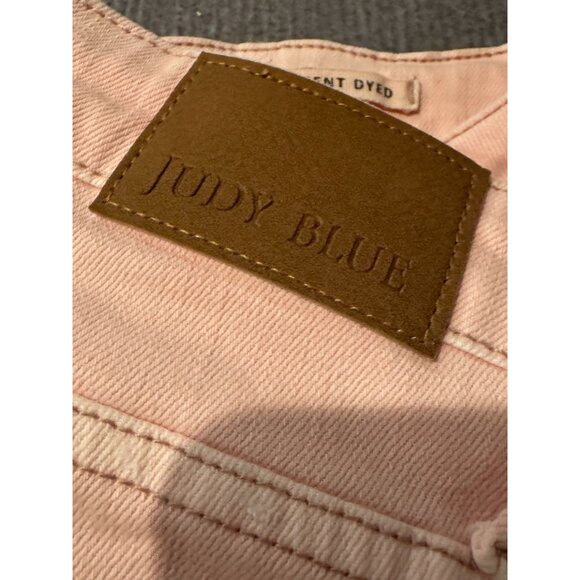 Judy Blue Wide Leg Distressed Jeans |‎ Baby Pink | Size 16W - Picture 4 of 16